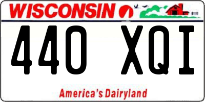 WI license plate 440XQI