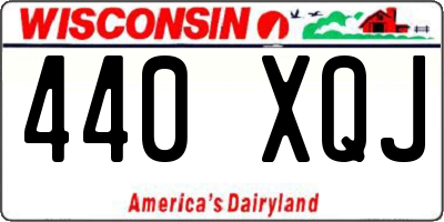 WI license plate 440XQJ