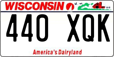 WI license plate 440XQK