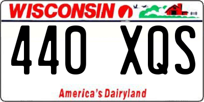 WI license plate 440XQS