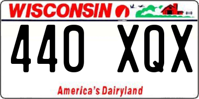 WI license plate 440XQX
