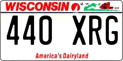 WI license plate 440XRG