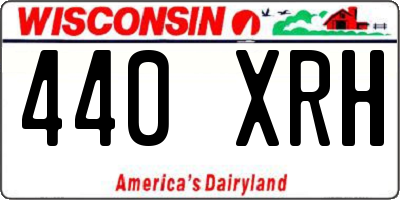 WI license plate 440XRH