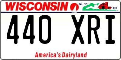 WI license plate 440XRI