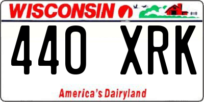 WI license plate 440XRK