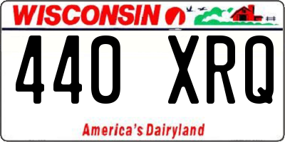 WI license plate 440XRQ
