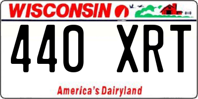 WI license plate 440XRT