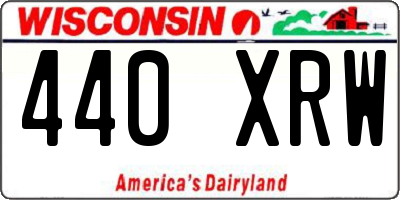 WI license plate 440XRW