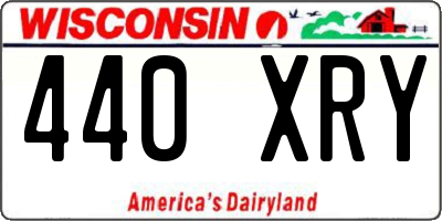 WI license plate 440XRY