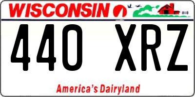 WI license plate 440XRZ