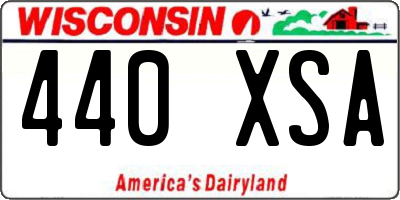 WI license plate 440XSA