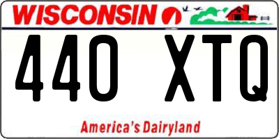 WI license plate 440XTQ