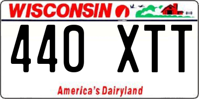 WI license plate 440XTT