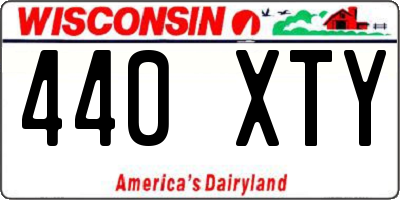 WI license plate 440XTY