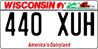 WI license plate 440XUH