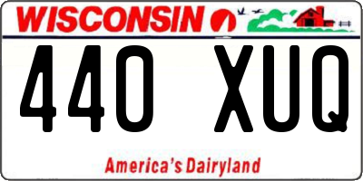 WI license plate 440XUQ