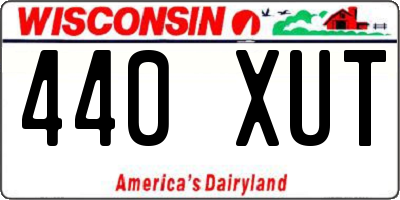 WI license plate 440XUT