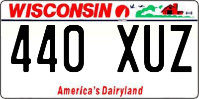 WI license plate 440XUZ