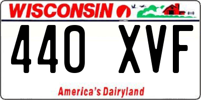 WI license plate 440XVF