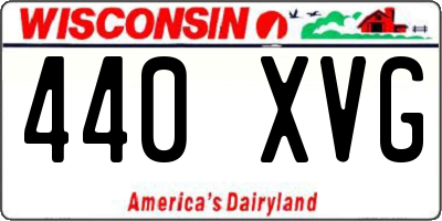 WI license plate 440XVG