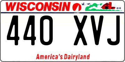 WI license plate 440XVJ