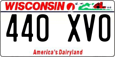 WI license plate 440XVO