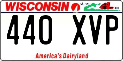 WI license plate 440XVP