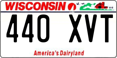 WI license plate 440XVT