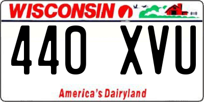 WI license plate 440XVU