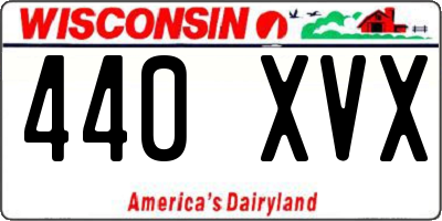 WI license plate 440XVX