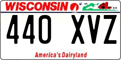 WI license plate 440XVZ