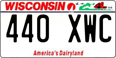 WI license plate 440XWC