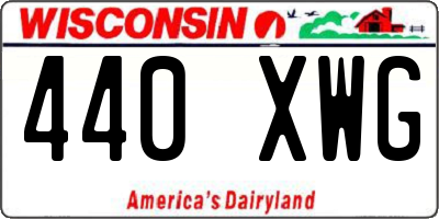 WI license plate 440XWG