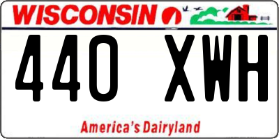 WI license plate 440XWH