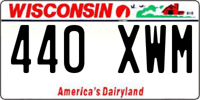 WI license plate 440XWM