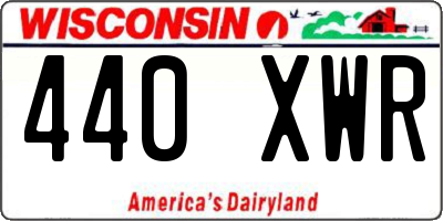 WI license plate 440XWR