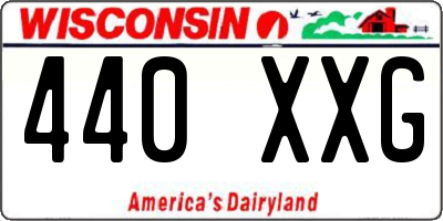 WI license plate 440XXG