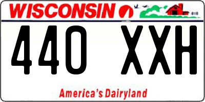WI license plate 440XXH