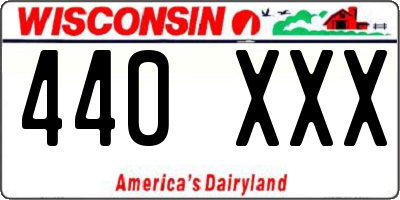 WI license plate 440XXX