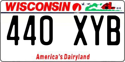WI license plate 440XYB