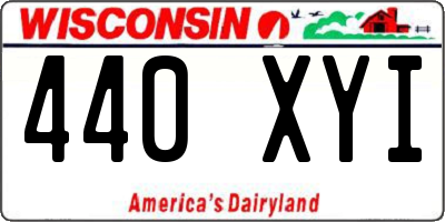 WI license plate 440XYI