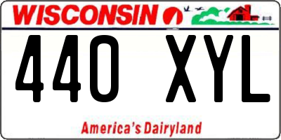 WI license plate 440XYL
