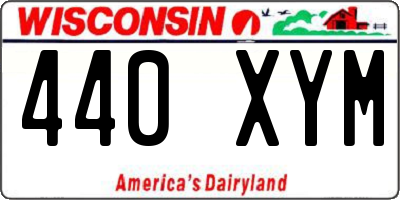 WI license plate 440XYM