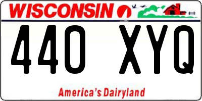 WI license plate 440XYQ
