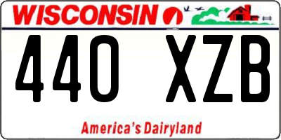 WI license plate 440XZB