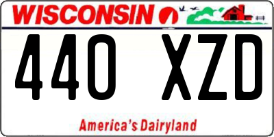 WI license plate 440XZD