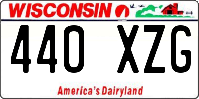 WI license plate 440XZG