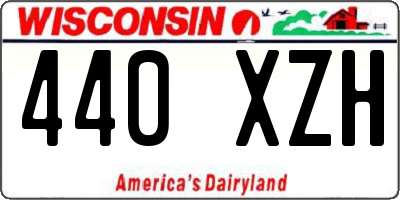 WI license plate 440XZH