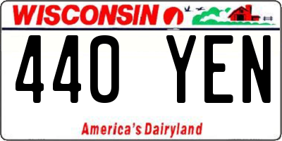 WI license plate 440YEN