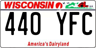WI license plate 440YFC
